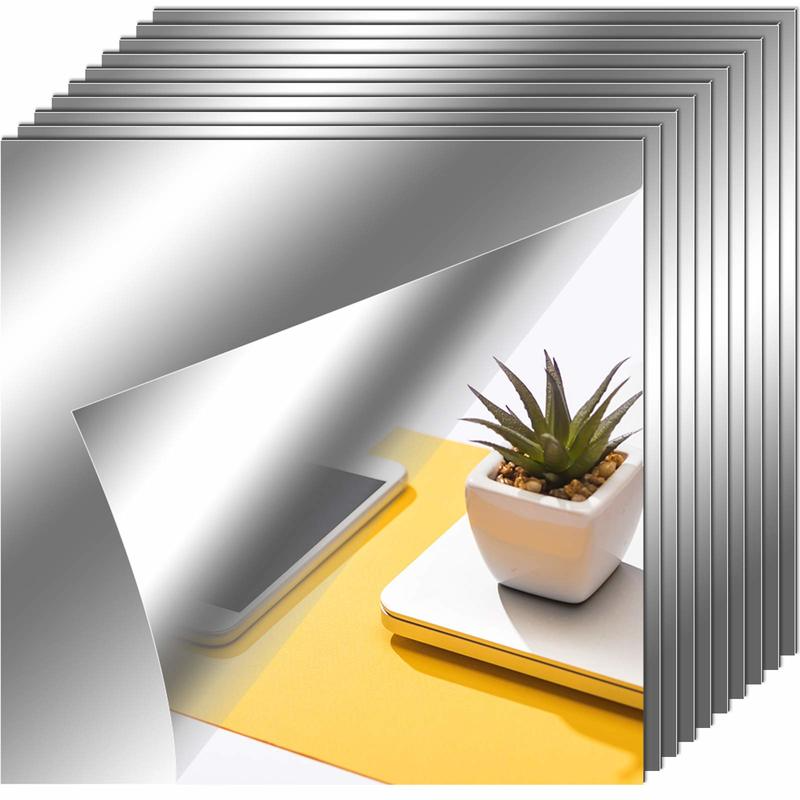 Interior Design Home Decor - 5/12Pcs Mirror Wall Sticker 15CM Self