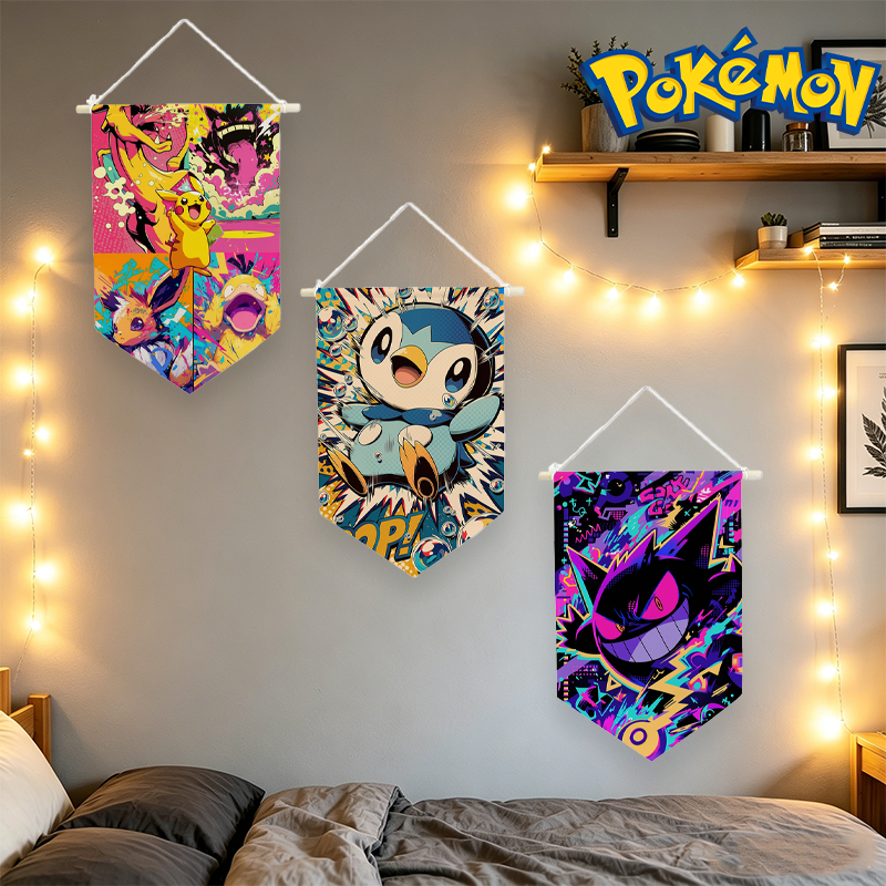 Interior Design Room - Pokemons Hanging Cloth Anime Print Wall
