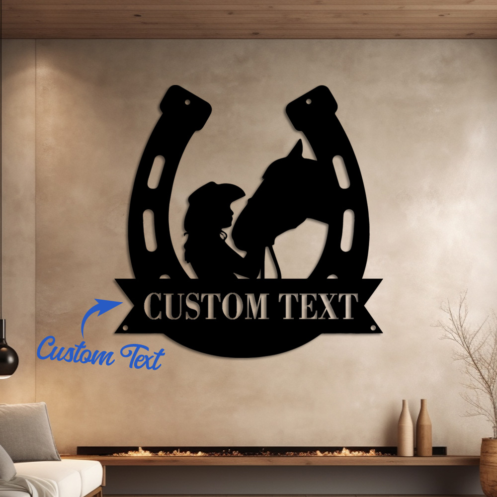 Interior Design Room - 1pc Fashion Customized Horseshoe Wall Metal