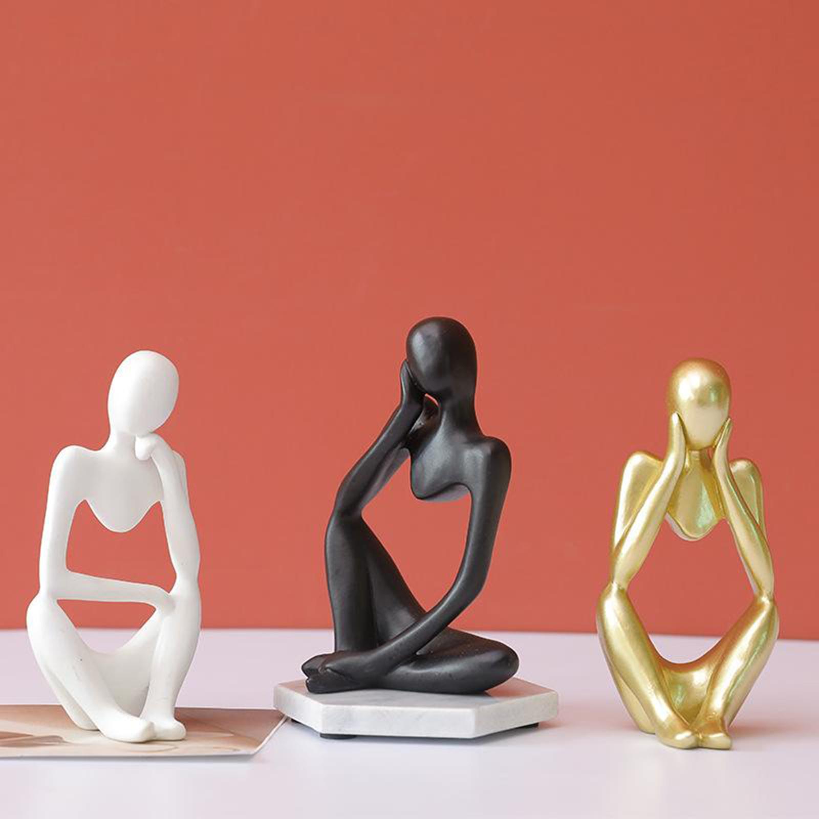 Interior Design Home Decor - Modern Abstract Statues Sculpture Resin Artistic