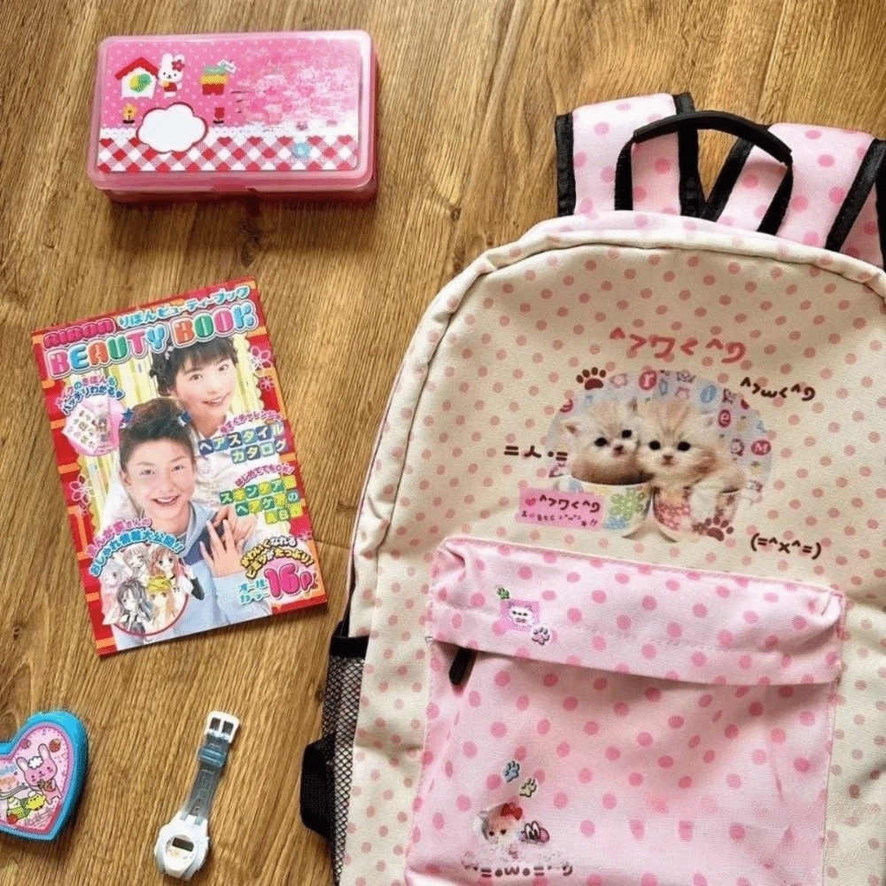 Kawaii Contrast Color Cat Dot  - огляд і ціна Interior Design Handbook