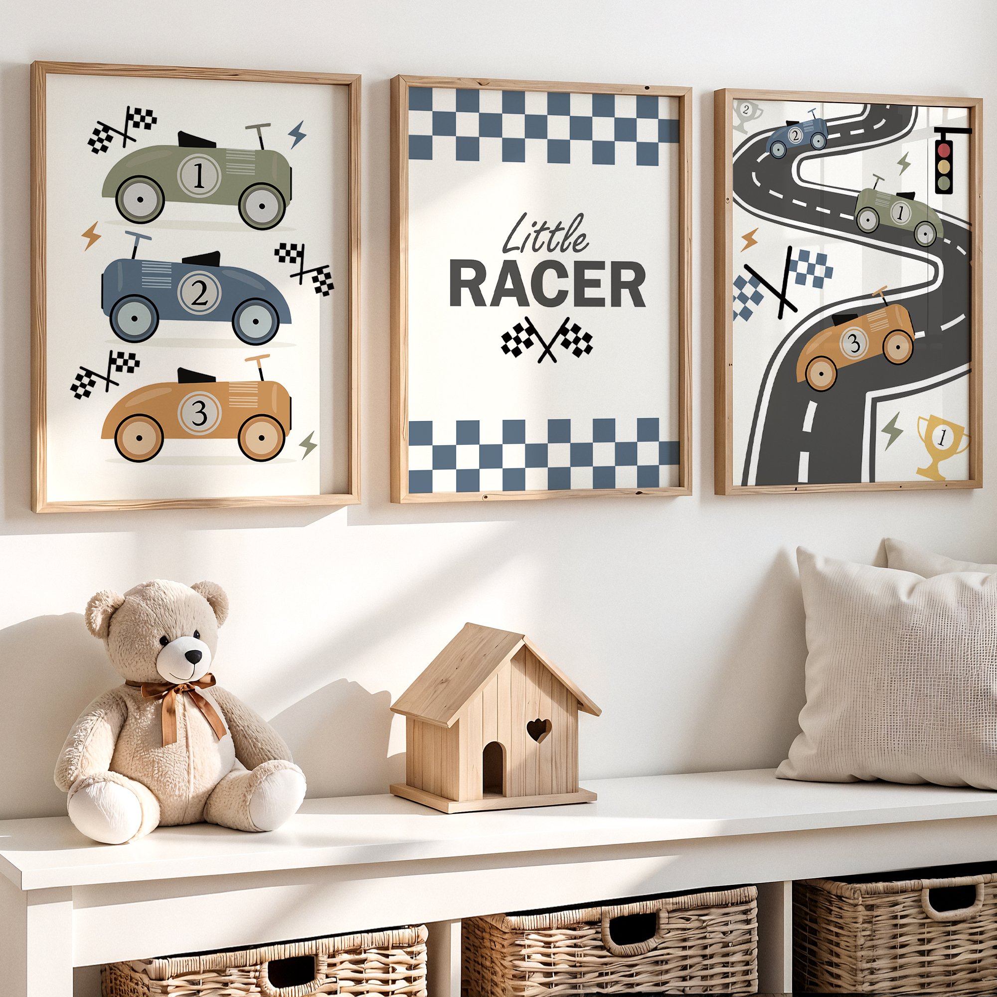 3pcs Minimalist,Cartoon Car Ra - огляд і ціна Interior Design Room
