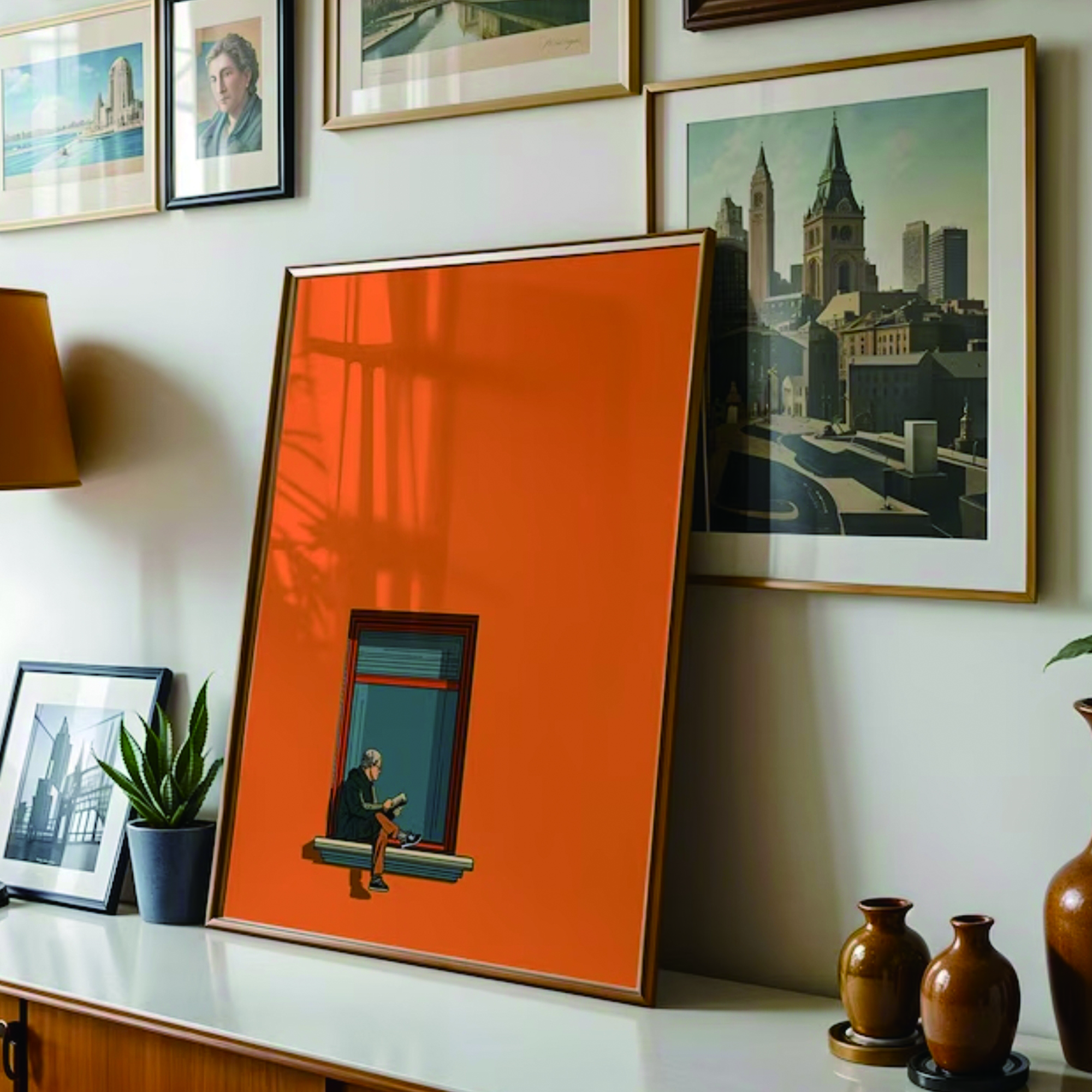 Orange Minimalist Dopamine War - огляд і ціна Interior Design Room