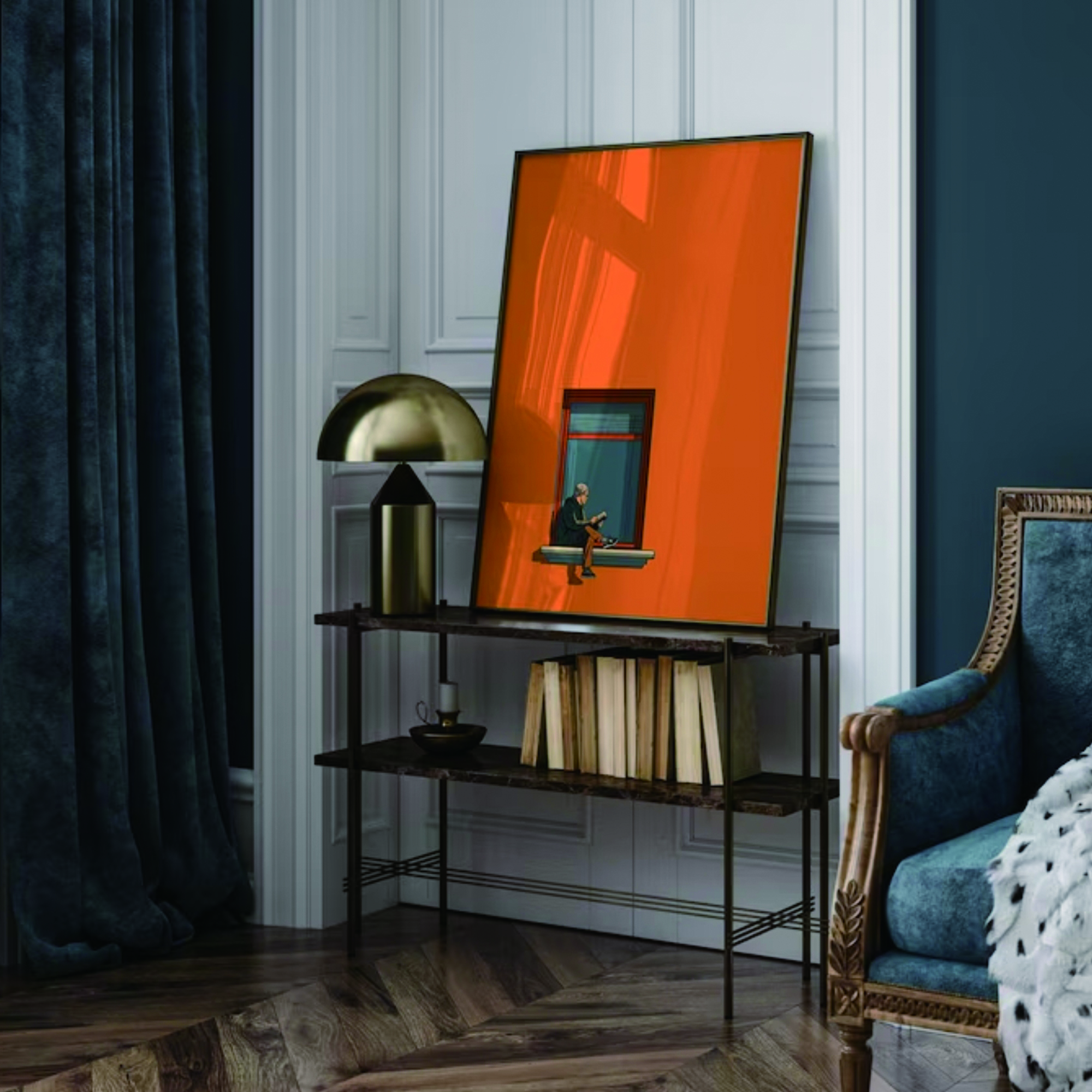 Orange Minimalist Dopamine War - огляд і ціна Interior Design Room