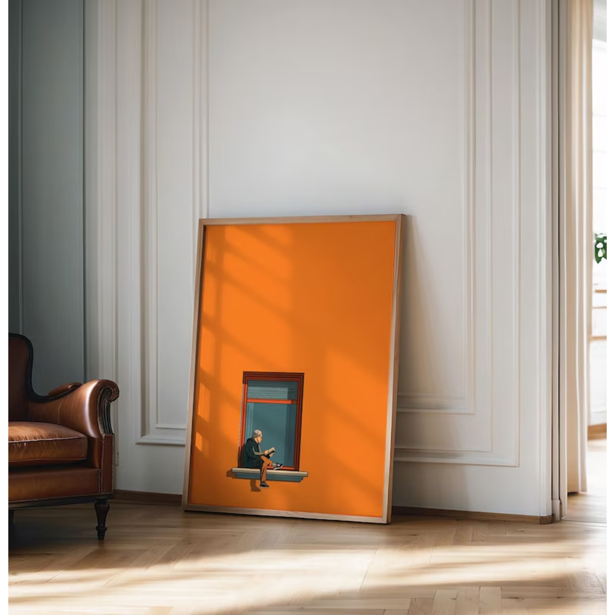 Orange Minimalist Dopamine War - огляд і ціна Interior Design Room
