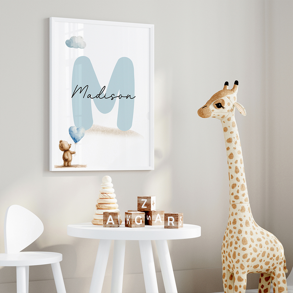 3pcs Personalized Name Blue Be - огляд і ціна Interior Design Room