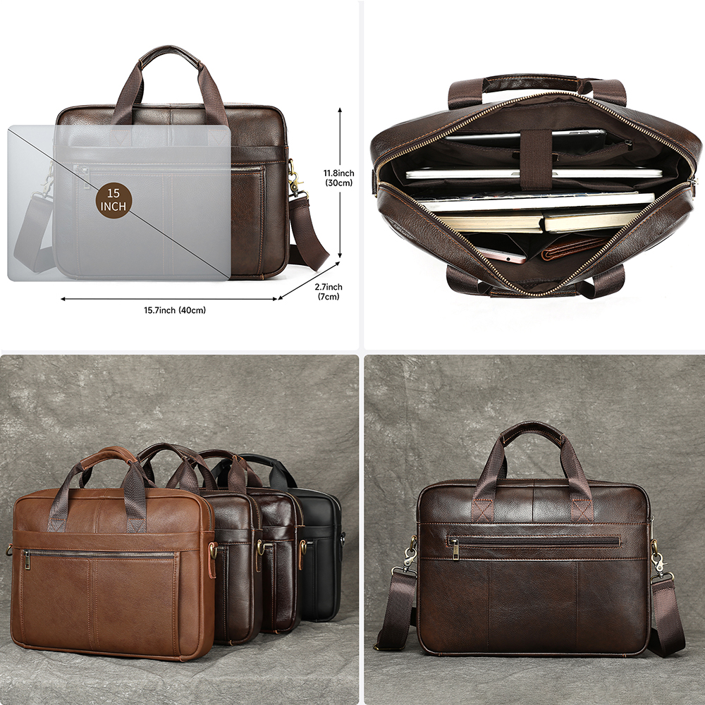 WESTAL 100% Leather Laptop Bag - огляд і ціна Interior Design Documentation