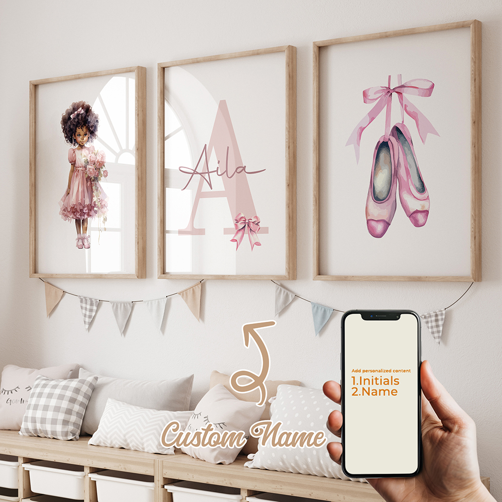 3pcs Personalized Custom Name  - огляд і ціна Interior Design Room