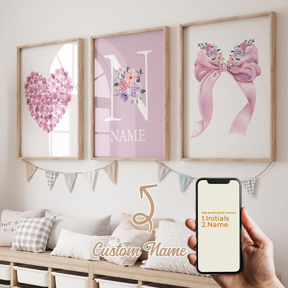 3pcs Personalized Custom Name  - огляд і ціна Interior Design Room