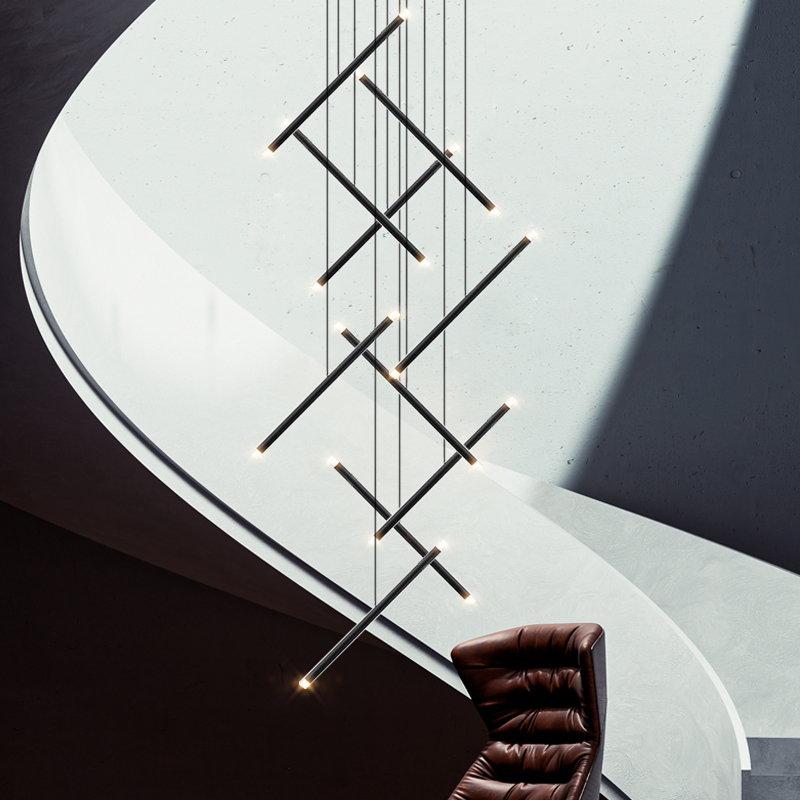 Modern Chandelier LED Stair Ch - огляд і ціна Interior Design Hall