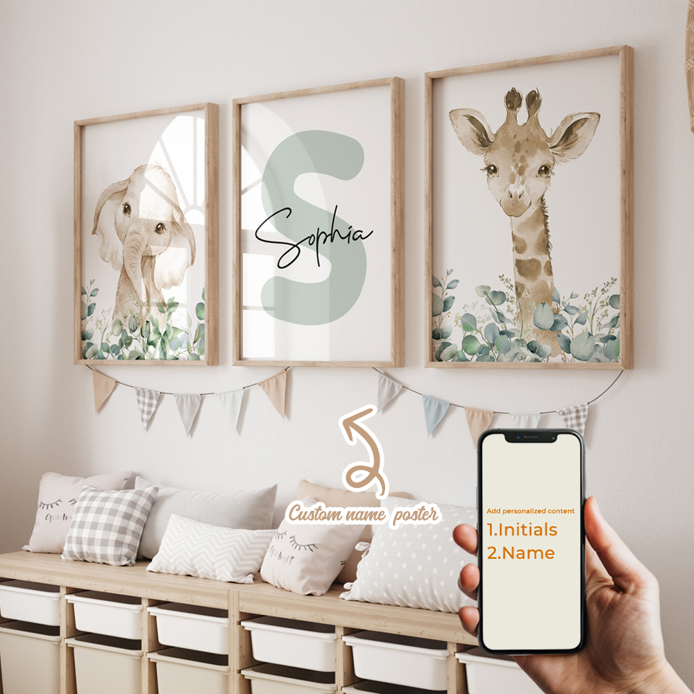 3pcs Personalized Custom Name  - огляд і ціна Interior Design Room