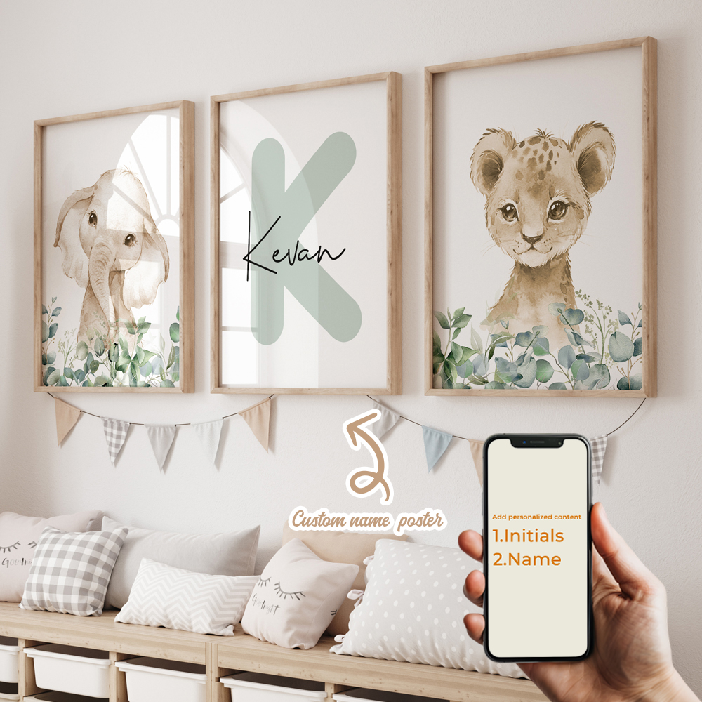 3pcs Personalized Custom Name  - огляд і ціна Interior Design Room