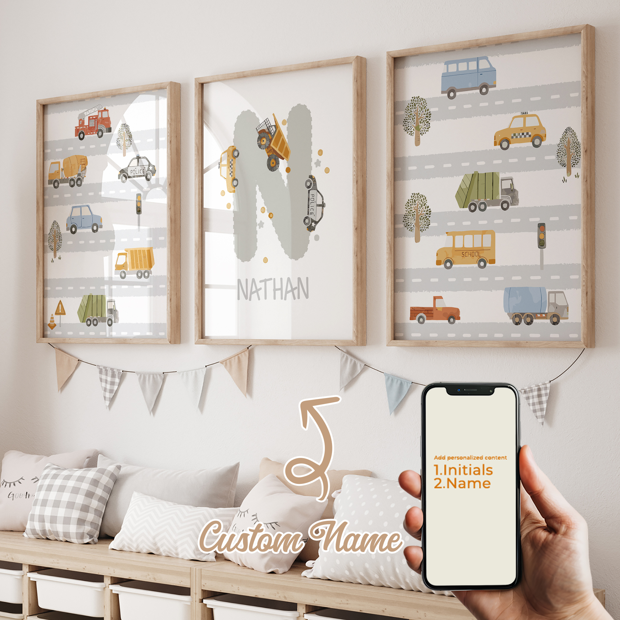 3pcs Personalized Custom Name  - огляд і ціна Interior Design Room