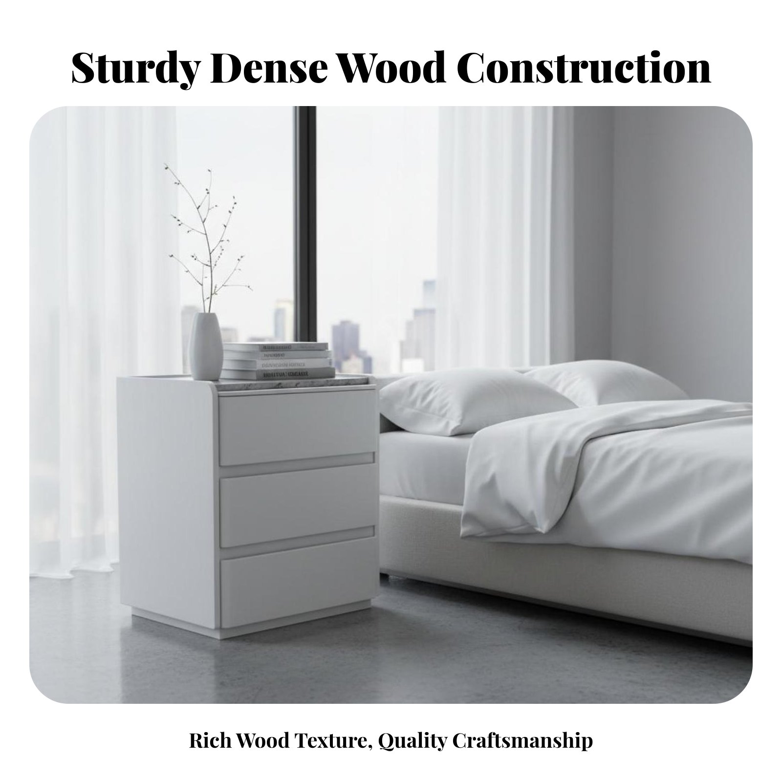 3-Drawer End Table Modern Desi - огляд і ціна Interior Design Guest Room
