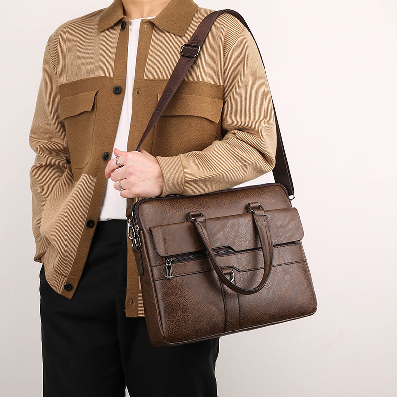 Men's Briefcase PU Leather Han - огляд і ціна Interior Design Documentation