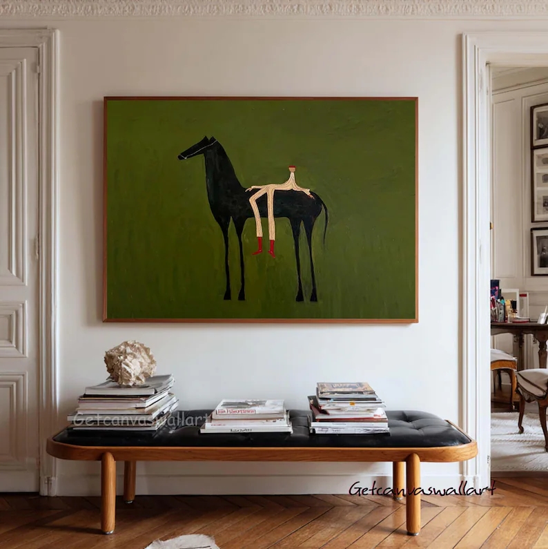 Modern Abstract Western Horse  - огляд і ціна Interior Design Room