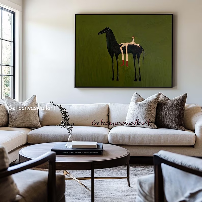 Modern Abstract Western Horse  - огляд і ціна Interior Design Room
