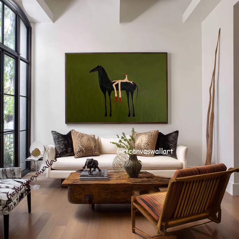 Modern Abstract Western Horse  - огляд і ціна Interior Design Room