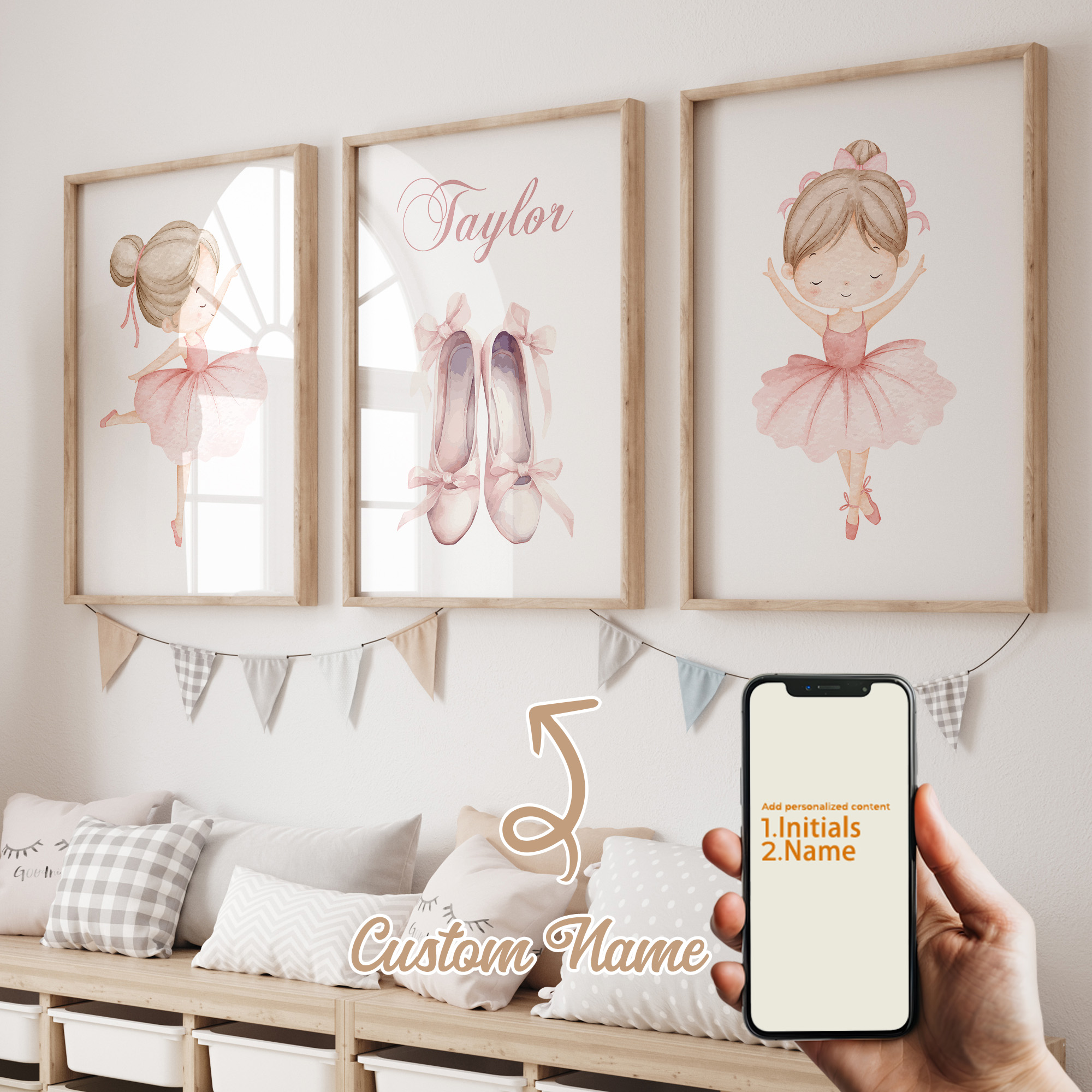 3pcs Personalized Custom Name  - огляд і ціна Interior Design Room