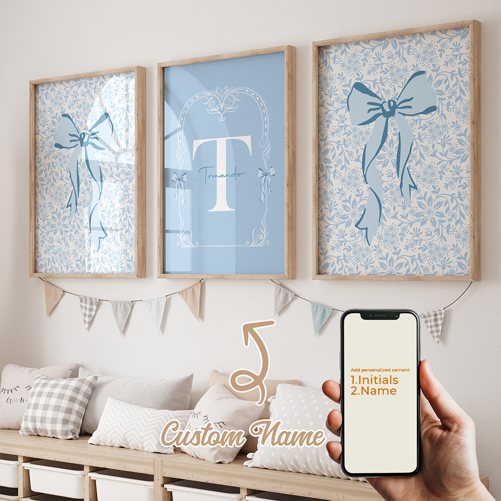 3pcs Personalized Custom Name  - огляд і ціна Interior Design Room