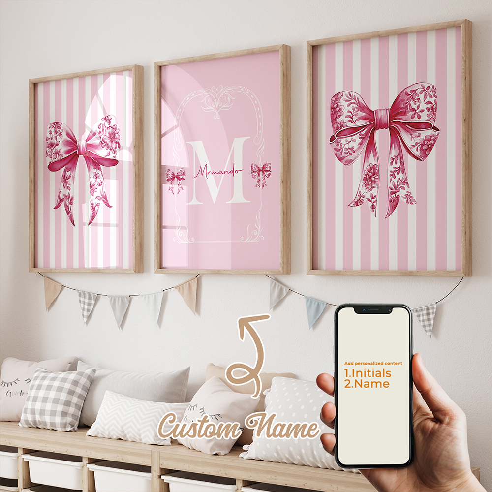 3pcs Personalized Custom Name  - огляд і ціна Interior Design Room