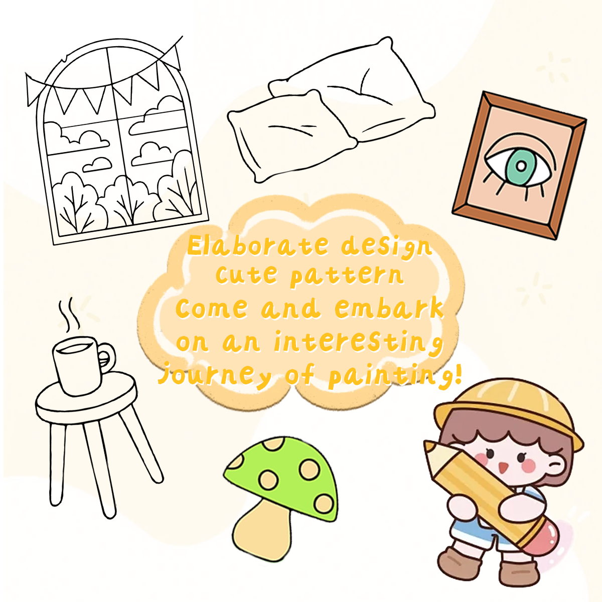A Coloring Book About Interior - огляд і ціна Interior Design Handbook